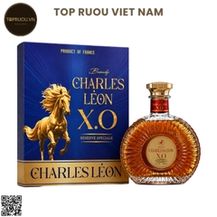 Brandy XO Charles Leon (Kèm Túi Giấy Hãng) - 700ml - 40% - Pháp