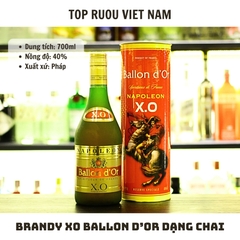 Combo 2 Chai Brandy XO Ballon D'or (Dạng Chai) - 700ml - 40% - Pháp