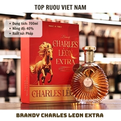 Brandy XO Charles Leon Extra (Kèm Túi Giấy Hãng) - 700ml - 40% - Pháp