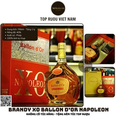 Brandy XO Ballon D'or - 700ml - 40% - Pháp (Không Hộp - Không Ly)