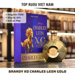 Brandy XO Charles Leon Gold (Kèm Túi Giấy Hãng) - 700ml - 40% - Pháp