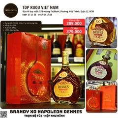 Brandy XO Dennes Napoleon - 700ml - 40% - Pháp (Không Hộp - Không Ly)