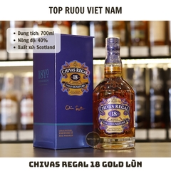 Whisky Chivas Regal 18 Gold (Mẫu Chai Lùn) - 700ml - 40% - Scotland