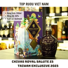 Whisky Chivas Royal Salute 23 Taiwan Exclusive Blend 2023 - 700ml - 40% - Scotland (Túi Giấy Hãng)