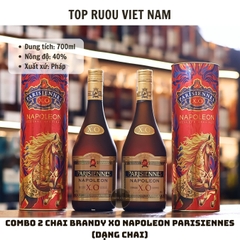 Combo 2 Chai Brandy XO Napoleon Parisiennes (Dạng Chai) - 700ml - 40% - Pháp