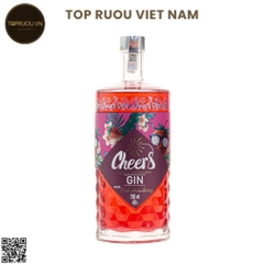 Gin Cheers Pink Strawberry  750ml - 40% - Việt Nam