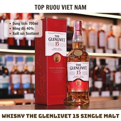 Whisky The Glenlivet 15 Single Malt - 700ml - 40% - Scotland