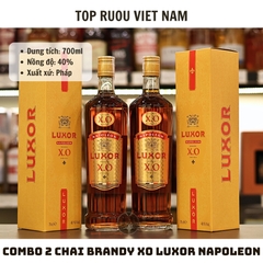 Combo 2 Chai Brandy XO Luxor Napoleon - 700ml - 40% - Pháp