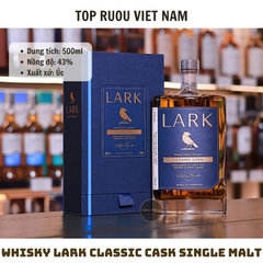 Whisky Lark Classic Cask Single Malt - 500ml - 43% - Úc