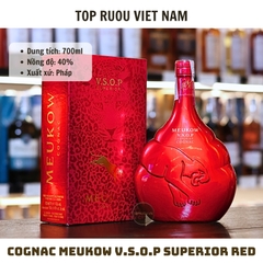Cognac Meukow VSOP Superior Red - 700ml - 40% - Pháp