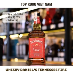 Whisky Jack Daniel's Tennessee Fire - 700ml - 35% -Mỹ