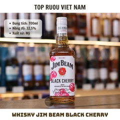 Whisky Jim Beam Black Cherry Kentucky Straight Bourbon - 700ml - 32,5% - Mỹ
