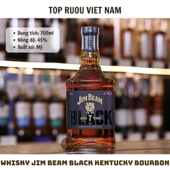 Whisky Jim Beam Black - 700ml - 45% - Mỹ