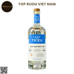 Gin Lady Trieu - East Sea Navy - 700ml - 57% - Việt Nam