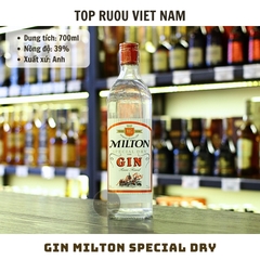 Gin Milton Special Dry - 700ml - 39% - Anh
