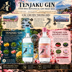 Gin Tenjaku Cherry - 700ml - 37,5% - Nhật Bản