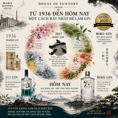 Gin Roku - 700ml - 43% - Nhật Bản