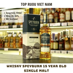 Whisky Speyburn 15 Year Old Single Malt - 700ml - 46% - Scotland