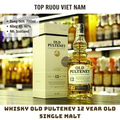Whisky Old Pulteney 12 Year Old Single Malt - 700ml - 40% - Scotland