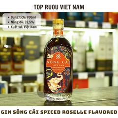 Gin Sông Cái Spiced Roselle Flavored - 700ml - 32,5% - Việt Nam