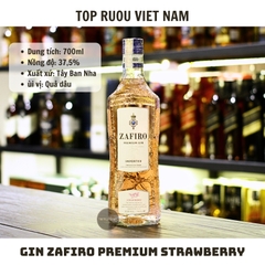 Gin Zafiro  Premium Strawberry 700ml - 37,5% - Tây Ban Nha