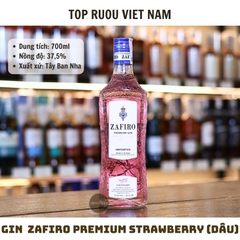 Gin Zafiro  Premium Strawberry 700ml - 37,5% - Tây Ban Nha