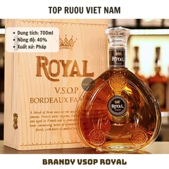 Brandy XO Royal - 700ml - 40% - Pháp (Không Hộp Gỗ)