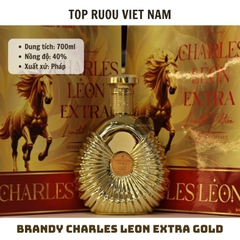 Brandy XO Charles Leon Extra Gold (Kèm Túi Giấy Hãng) - 700ml - 40% - Pháp