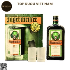 Hộp Quà Jagermeister Limited (Kèm 2 Ly Mini) - 700ml - 35% - Đức