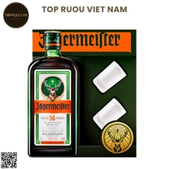 Hộp Quà Jagermeister (Kèm 2 Ly Mini) - 700ml - 35% - Đức