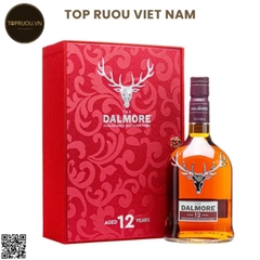 Hộp quà Whisky The Dalmore 12 Single Malt - 700ml - 40% - Scotland F25