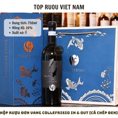 Hộp Quà Rượu Vang Đỏ Collefrisio In & Out Limited Edition (Cá Chép Đen) (Kèm Túi Hãng) - Ý - Montepulciano - 16% - 750ml
