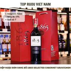 Hộp Quà Rượu Vang Đỏ 1865 Selected Cabernet Sauvignon - Chile - Cabernet Sauvignon - 14% - 750ml