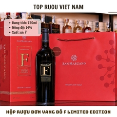 Hộp Quà Rượu Vang Đỏ F Negroamaro Limited Edition (24 Karat Gold) - Ý - Negroamaro - 15% - 750ml
