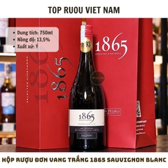 Hộp Quà Rượu Vang Trắng 1865 Sauvignon Blanc - Chile - Sauvignon Blanc - 13,5% - 750ml