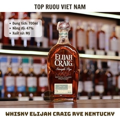Whisky Elijah Craig RYE Kentucky Straight Bourbon - 700ml - 47% - Mỹ