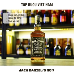 Whisky Jack Daniel's No7 - 700ml - 40% - Mỹ