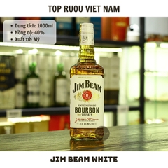 Whisky Jim Beam White Kentucky Straight Bourbon - 1000ml - 40% - Mỹ