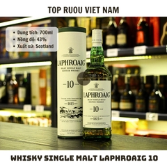Whisky Laphroaig 10 Years Islay Single Malt - 700ml - 43% - Scotland