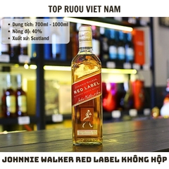 Whisky Johnnie Walker Red Label - 700ml - Không Hộp - 40% - Scotland