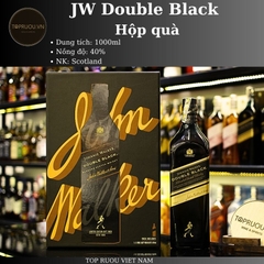 Whisky Johnnie Walker Double Black Hộp Quà F22 - 1000ml - 40% - Scotland