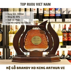 Kệ Gỗ Brandy XO King Arthur VI - 3000ml - 40% - Pháp