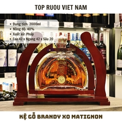 Kệ Gỗ Brandy XO Matignon - 2000ml - 40% - Pháp