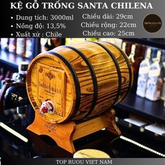Kệ Gỗ Vang Trống Santa Chilena - 3000ml - 13% - Chile