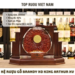 Kệ Rượu Gỗ Brandy XO King Arthur XV - 3000ml - 40% - Pháp