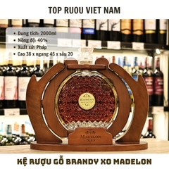 Kệ Rượu Gỗ Brandy XO Madelon - 2000ml - 40% - Pháp