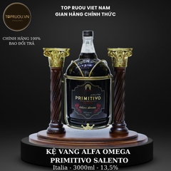 Kệ Gỗ Vang Alfa Omega Primitivo Salento - 3000ml - 13,5% - Italia