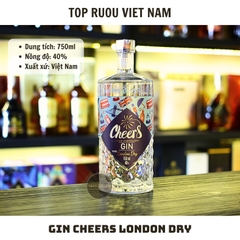 Gin Cheers London Dry 750ml - 40% - Việt Nam