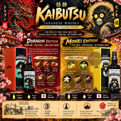 Whisky Kaibutsu Doragon Edition - 700ml - 43% - Nhật Bản