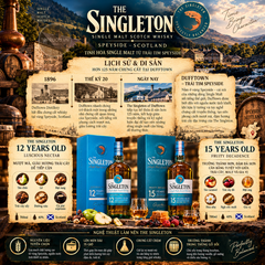 Whisky The Singleton 15 Years Single Malt - 700ml - 40% - Scotland